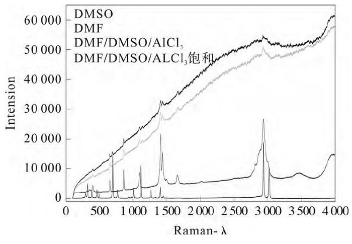 圖4 電解液各成分的拉曼分析